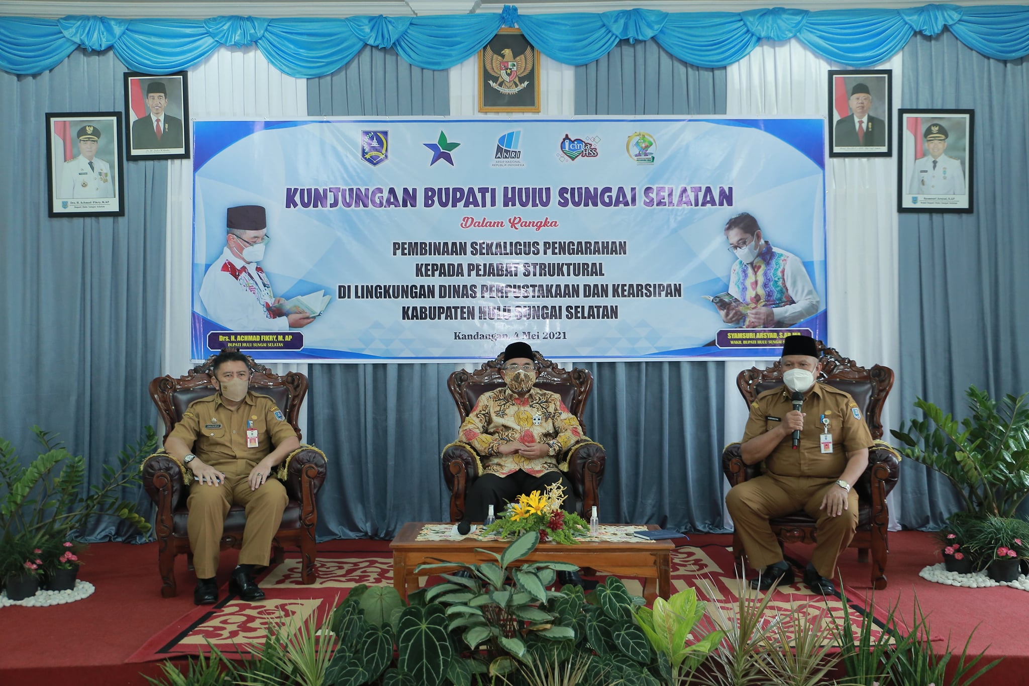 Pembinaan Dan Pengarahan Pejabat Struktural Dinas Perpustakaan Dan