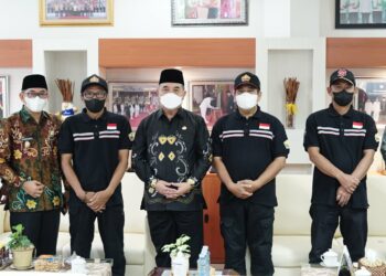 Bupati Hulu Sungai Selatan menerima kunjungan silaturahmi pengurus Barisan Pemadam Kebakaran (BPK) HSS