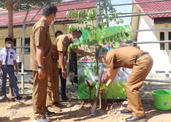 HADIRI GERAKAN REVOLUSI HIJAU, WABUP HSS TURUT TANAM POHON