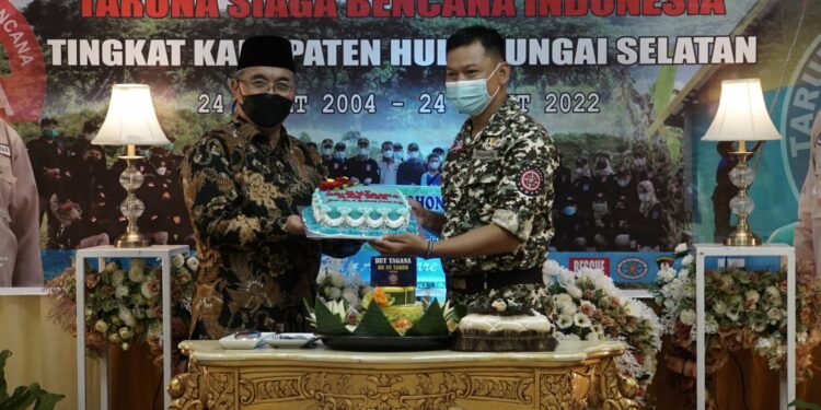 Pemkab Hulu Sungai Selatan memperingati Hari Ulang Tahun Taruna Siaga Bencana (Tagana) yang ke-18 tingkat Kab. HSS