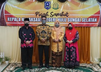 Pemerintah Kabupaten Hulu Sungai Selatan menggelar prosesi pisah sambut Kepala Kejaksaan Negeri (Kajari) HSS