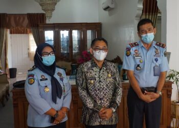 Wakil Bupati HSS Menerima Kunjungan Kepala Rutan Kelas IIB Kandangan