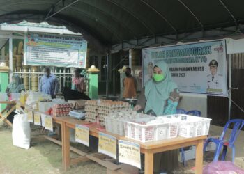 PERMUDAH MASYARAKAT DAPATKAN PRODUK PANGAN, DINAS KETAPANG KAB. HSS KEMBALI GELAR PANGAN MURAH TOKO TANI INDONESIA