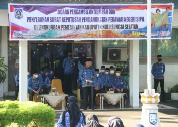 191 CPNS RESMI TERIMA SK PENGANGKATAN DARI BUPATI HSS