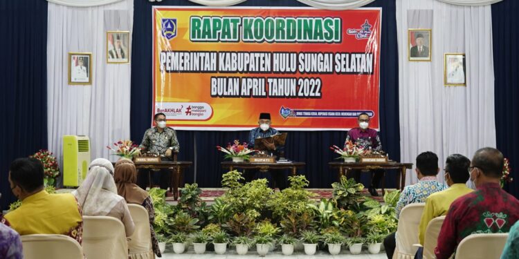 Rakor Bulanan Pemkab HSS