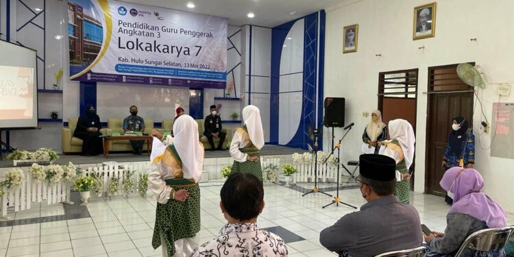 Dinas Pendidikan dan Kebudayaan Kab. HSS gelar Lokakarya 7 Calon Guru Penggerak Angkatan Ke 3