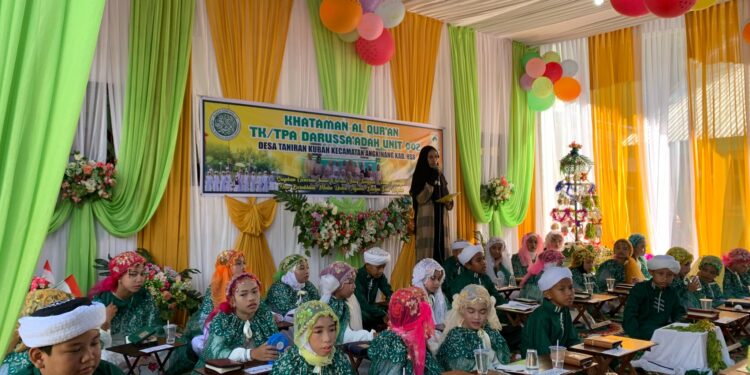 TK/TPA Darus Sa’adah Taniran Kubah Kabupaten Hulu Sungai Selatan (HSS) melaksanakan Khataman Al-Qur’an dan peresmian rehab total TK/TPA Darus Sa’Adah
