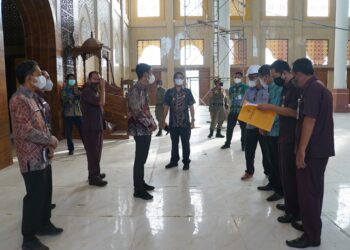 Wakil Bupati Hulu Sungai Selatan Syamsuri Arsyad S.AP MA kembali tinjau proyek fisik pembangunan infrastruktur di Kabupaten Hulu Sungai Selatan, Kamis (16/06).