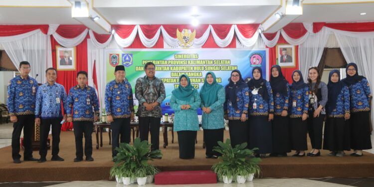 Verifikasi Lapangan Tim Penilai Prov. Kalsel dalam Aksi Konvergensi Penurunan Stunting di Kab. HSS