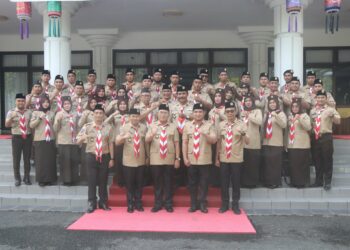 Pelantikan Dan Pengukuhan Pengurus Majelis Pembimbing Cabang (Mabicab), Pengurus Kwartir Cabang (Kwarcab), Dan Lembaga Pemeriksa Keuangan (LPK) Gerakan Pramuka Hulu Sungai Selatan Masa Bakti 2022-2027