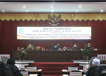 Rapat Paripurna Penyampaian Pandangan Umum Ranperda Pertanggungjawaban Pelaksanaan APBD TA 2021