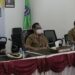 Sekretaris Daerah (Sekda) Kabupaten Hulu Sungai Selatan (HSS) Drs. H. Muhammad Noor, M.AP mengikuti Rapat Koordinasi (Rakor) Percepatan Realisasi Anggaran Pendapatan dan Belanja Daerah (APBD) 2022 di Ruang Media Center Kab. HSS. Senin (20/06).