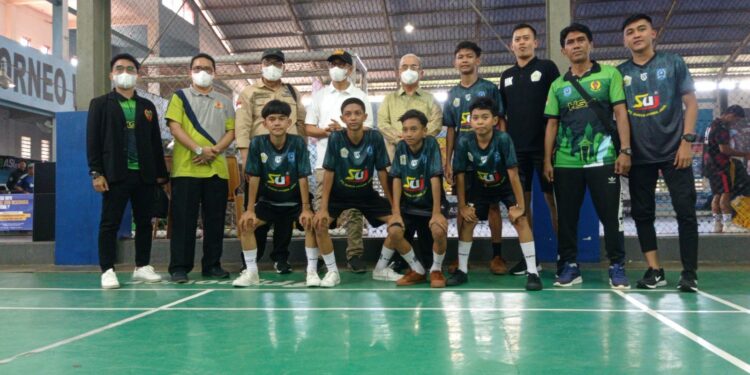 Bupati HSS Menghadiri Final Kejuaraan Sepak Takraw Pekan Olahraga Pelajar Daerah Prov. Kalsel