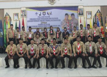 Pelantikan Pengurus Pusat Pendidikan dan Pelatihan Gerakan Pramuka Tingkat Cabang Masa Bakti 2022-2027