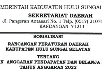 Sosialisasi Rancangan Perda tentang Perubahan APBD TA 2022