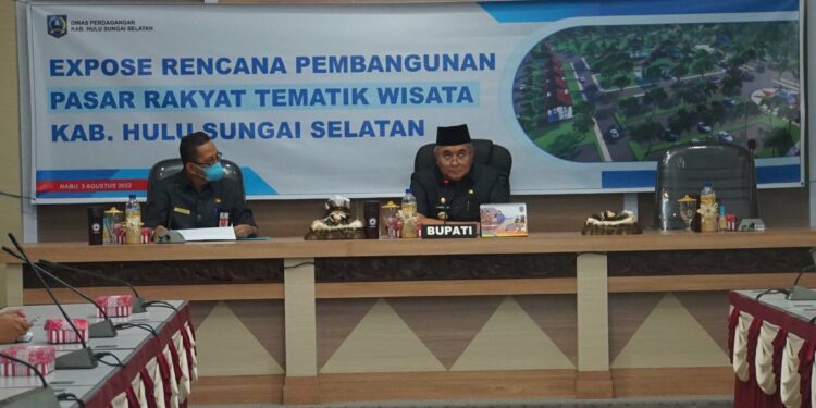 DINAS PERDAGANGAN EKSPOSE RENCANA PEMBANGUNAN PASAR RAKYAT TEMATIK WISATA