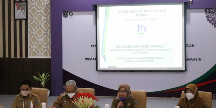 Bupati HSS Menghadiri Conference RSUD Brigjend Hasan Basry Yang Ditetapkan Menjadi RS Pendidikan
