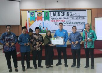 Wabup HSS Launching Pemuda Pelopor Peduli Stunting