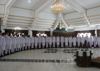 Pengukuhan Paskibraka Kab. HSS Tahun 2022