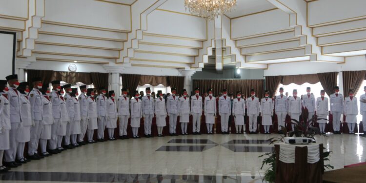 Pengukuhan Paskibraka Kab. HSS Tahun 2022