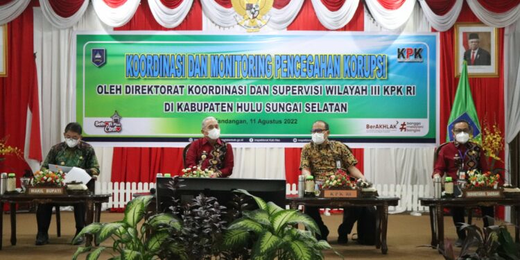 Koordinasi dan Monitoring Pencegahan Korupsi KPK RI di Kab. HSS