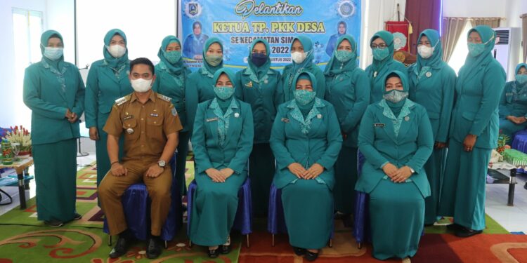 Pelantikan Ketua TP-PKK Desa se-Kecamatan Simpur Periode 2022-2028