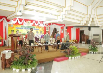 WABUP HSS BESERTA FORKOPIMDA HSS SAKSIKAN PERINGATAN HARI JADI PROVINSI KALSEL KE-72