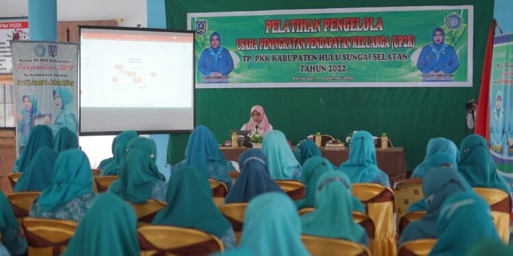 TP. PKK Kab HSS Menggelar Pelatihan Pengelolaan Usaha Peningkatan Pendapatan Keluarga