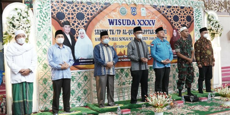 Sekda HSS Menghadiri Wisuda Santi/Santriwati TKA/TPA LPPTKA BKPRMI Kab. HSS Tahun 2022