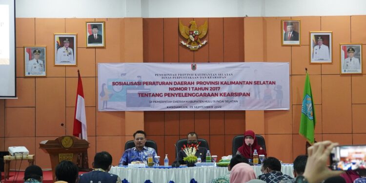 Wujudkan Peningkatan Penyelenggaraan Kearsipan, Pemkab HSS Canangkan Gerakan Nasional Sadar Tertib Arsip