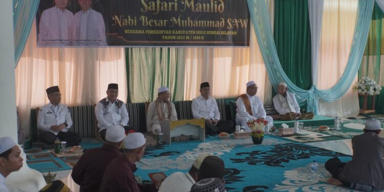 SAFARI MAULID PEMKAB HULU SUNGAI SELATAN DI MASJID MUNAWWARATUL HASANAH DESA GUMBIL
