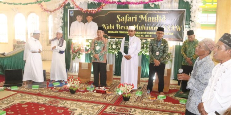 MASJID AL-ABRAR MENJADI TEMPAT AWAL PELAKSANAAN SAFARI MAULID PEMKAB HSS