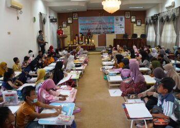 Lomba Mengambar Dan Baca Puisi Tingkat SD/MI Dan SMPN/MTSN Se Kabupaten HSS Piala Bergilir Bupati HSS
