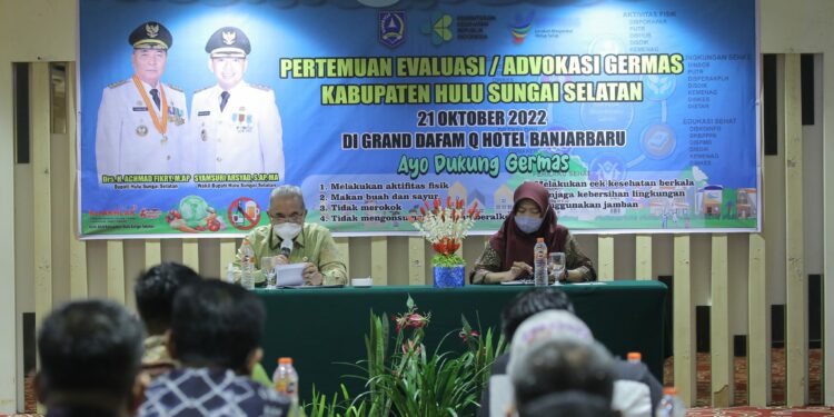 DEMI TINGKATKAN POLA HIDUP SEHAT, PEMKAB HSS GELAR PERTEMUAN FORUM GERMAS