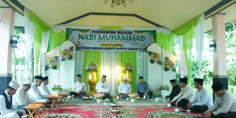 Sekretariat Daerah Kabupaten Hulu Sungai Selatan Gelar Maulid Nabi Muhammad SAW