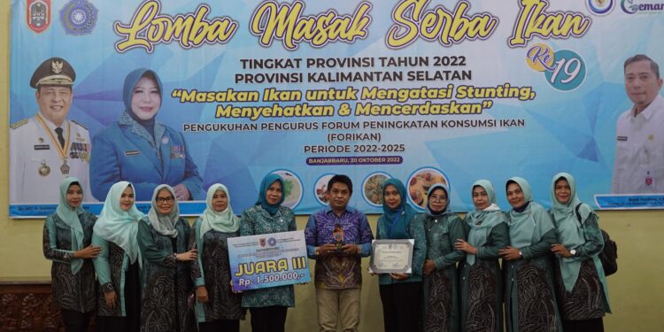 TP. PKK KAB. HSS RAIH JUARA 3 LOMBA MASAK SERBA IKAN TINGKAT PROVINSI KALSEL KATEGORI MENU KELUARGA