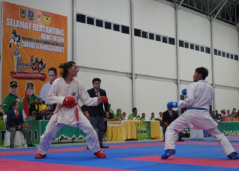 Wabup HSS Hadiri Pelaksanaan Upacara Penghormatan Pemenang (UPP) Cabang Olahraga (Cabor) Karate Porprov XI Kalsel