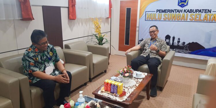 Sekda HSS Terima Kunjungan Dari Kepala Bank Kalsel Cabang Kandangan