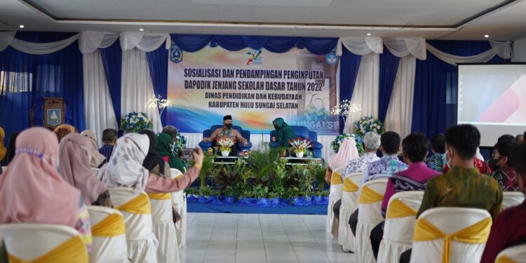 “Bupati HSS Buka Secara Resmi Sosialisasi dan Pendampingan Penginputan Dapodik Untuk Jenjang Sekolah Dasar”