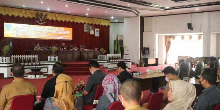 Wabup HSS Sampaikan Pembahasan 3 Buah Ranperda