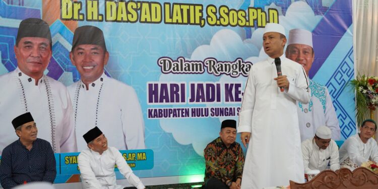 Tabligh Akbar di Mesjid Jami Ibrahim Dalam Rangka Peringatan HUT Pemkab HSS ke- 72