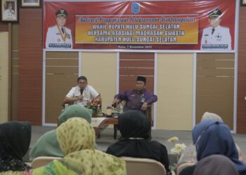 Audiensi Pengawasan Pelaksanaan Pembangunan Wabup HSS Bersama Asosiasi Madrasah Swasta Kab. HSS