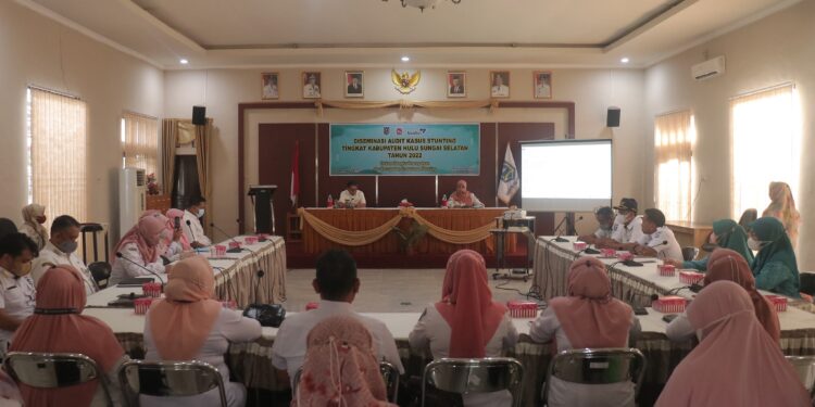 Wabup HSS Menghadiri Desiminasi Rencana Tindak Lanjut Audit Kasus Stunting