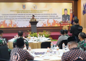 Wabup HSS Hadiri Acara Musyawarah Daerah ke XII Dewan Harian Daerah 45