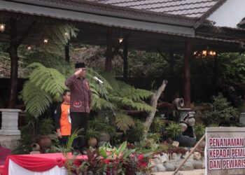 WAKIL BUPATI HSS BUKA KEGIATAN SOSIALISASI & KEMAH PEMUDA GENERASI PENERUS PEMBUDIDAYAAN NILAI-NILAI 45