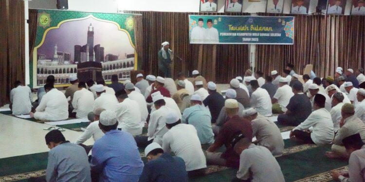 PEMKAB HSS LANJUTKAN PENGAJIAN BULANAN DI TAHUN BARU 2023