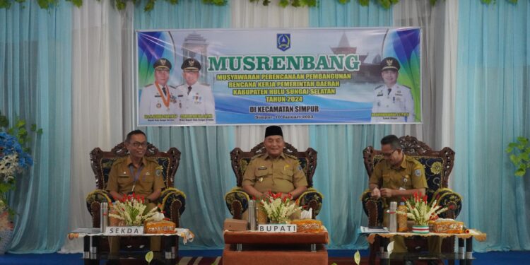 KECAMATAN SIMPUR MENJADI TITIK PERTAMA MUSRENBANG RKPD TAHUN 2024