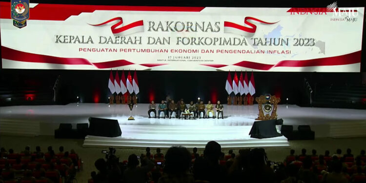 WAKIL BUPATI HSS HADIRI RAKORNAS KEPALA DAERAH DAN FORKOPIMDA TAHUN 2023