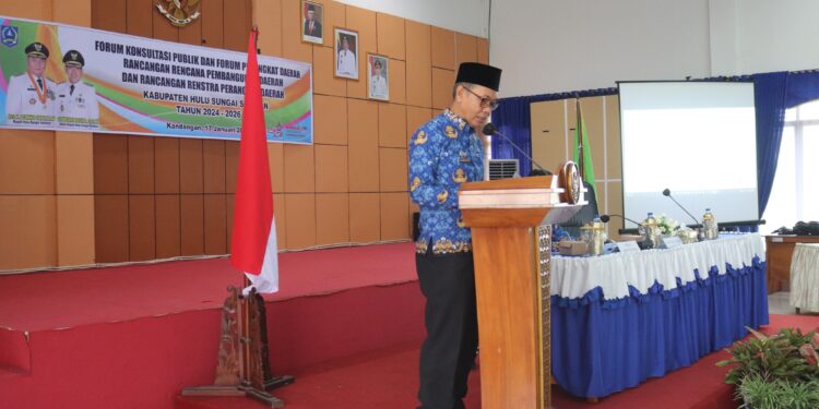 SEKDA KAB. HSS BUKA FORUM KONSULTASI PUBLIK DAN FORUM PERANGKAT DAERAH KAB. HSS