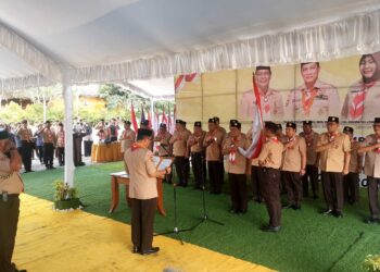 WABUP HSS HADIRI PELANTIKAN PENGURUS MABIDA, KWARDA DAN LPK GERAKAN PRAMUKA PROVINSI KALSEL MASA BAKTI 2022-2027